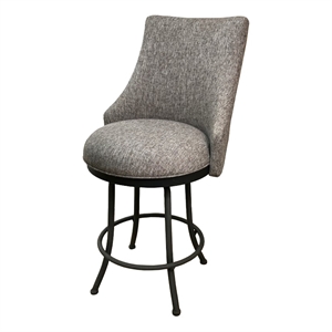 Melisima Counter 26&quot Metal Bar Stool - Majave Grey - Grey