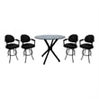 Crackle Glass Metal Pub Set - 30