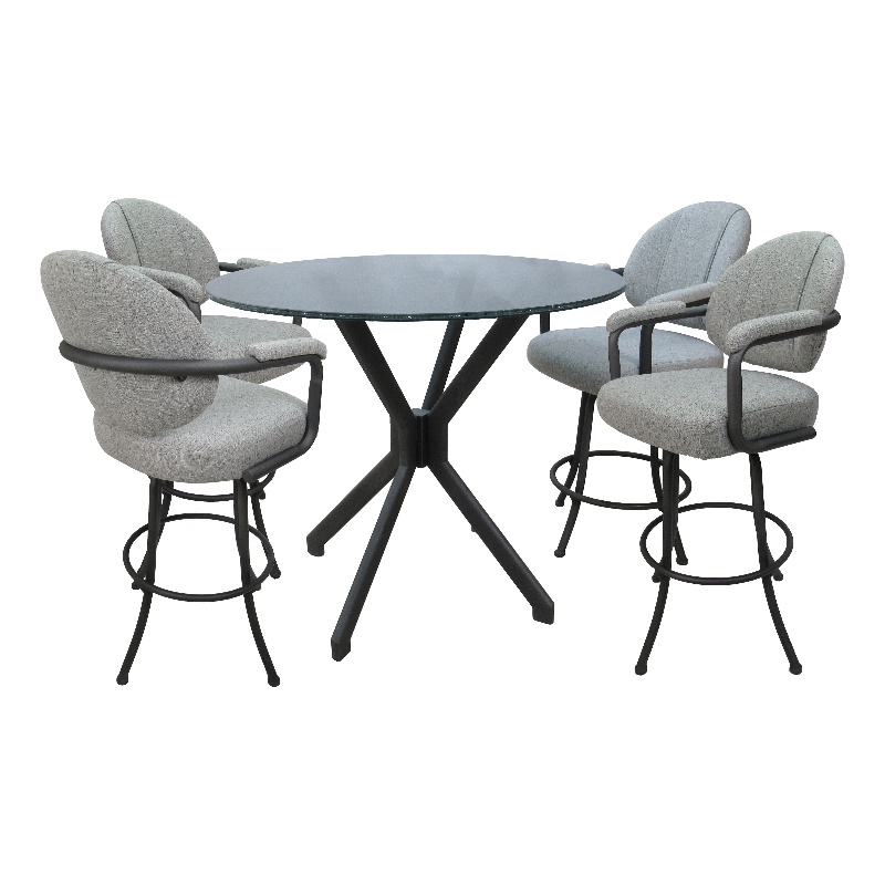Crackle Glass Metal Pub Set - 30