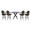 Crackle Glass Metal Pub Set - 30