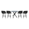 Crackle Glass Metal Pub Set 26