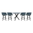 Crackle Glass Metal Pub Set 26