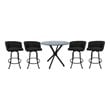 Crackle Glass Metal Pub Set 30