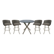 Crackle Glass Metal Pub Set 30