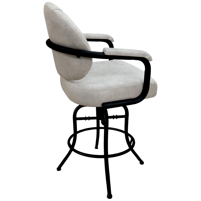 Swivel Tilt Metal Bar Stool 30" M70 Outlier Stucco Beige Fabric