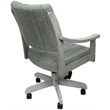 Casa Caster Solid Wood Dining Chair - Watusi Aquatint Teal Fabric -  ET Wood