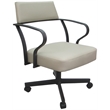 Carolina Swivel Tilt Metal Dining Caster Chair - Ocean Beige - Gray Frame