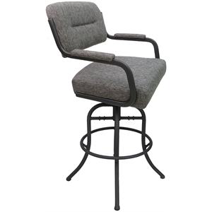 Swivel Tilt Metal Bar Stool 30&quot - M-110 - Mojeva Gray - Gray Frame