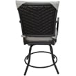 Outdoor/Indoor Patio Dining Chair - Ofir - White Linen Fabric - Gray Frame