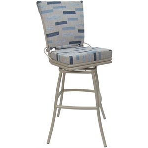 Outdoor/Indoor Extra Tall Bar Stool 34&quot Ofir Armless - Blue Beige - Beige