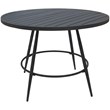 Outdoor/Indoor Patio Dining Set - Jamey - Black Fabric - Gray Frame