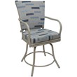 Outdoor/Indoor Patio Dining Set - Ofir - B-W Blue Beige  - Beige