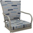 Outdoor/Indoor Patio Dining Set - Ofir - B-W Blue Beige  - Beige