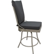 Outdoor/Indoor Patio Dining Chair - Ofir without Arms - Dark Gray Linen-Beige