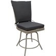 Outdoor/Indoor Patio Dining Chair - Ofir without Arms - Dark Gray Linen-Beige