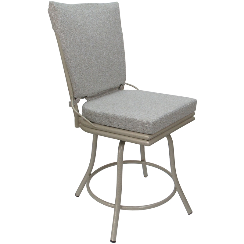 Outdoor/Indoor Patio Dining Chair - Ofir without Arms - White Linen - Beige