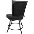 Outdoor/Indoor Patio Dining Chair - Ofir without Arms - Dark Gray Linen-Gray
