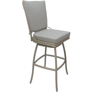 Outdoor or Indoor Counter 26&quot Bar Stool - Ofir without Arms - White - Beige