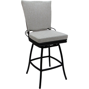 Outdoor or Indoor Counter 26&quot Bar Stool - Ofir without Arms - White - Black
