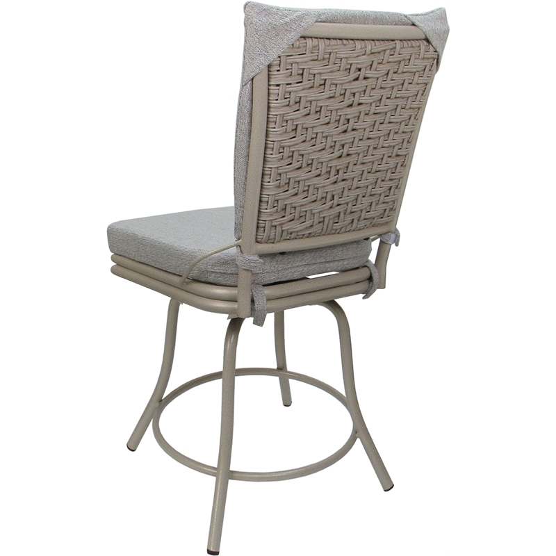 Outdoor Indoor Patio Dining Set - Ofir without Arms - White Linen - Beige