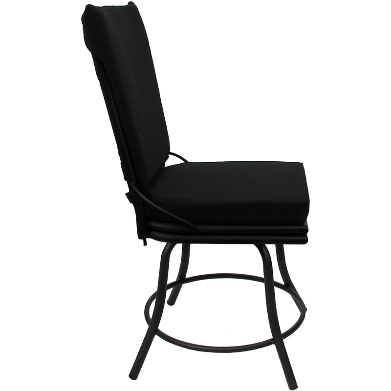 Outdoor Indoor Patio Dining Set - Ofir without Arms - Black - Black