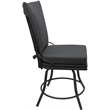 Outdoor Indoor Patio Dining Set - Ofir without Arms - Dark Gray Linen - Gray