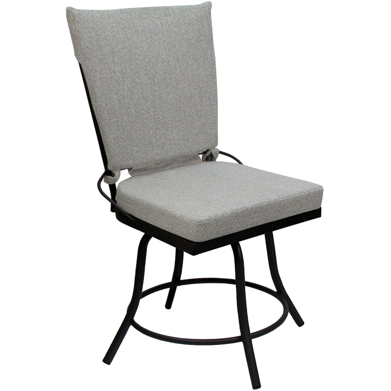 Outdoor or Indoor Patio Dining Set - Jamey without Arms - White - Black