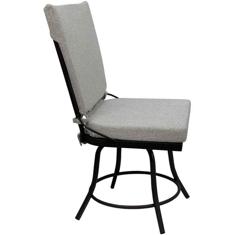 Outdoor or Indoor Patio Dining Set - Jamey without Arms - White - Black