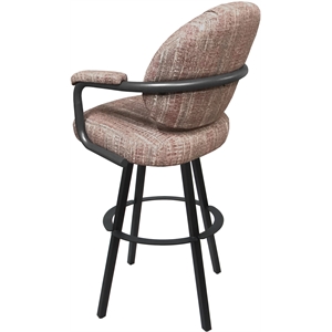 Swivel Metal Bar Stool 30&quot - M-70 WB - Watusi Madder Red - Gray