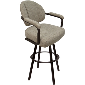 Swivel Extra Tall Metal 34&quot Stool - M-70 WB - Hemsath Driftwood Tan - Brown