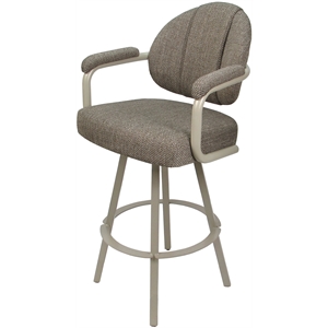 Swivel Extra Tall Metal 34&quot Stool - M-70 WB - Plumley Cocoa - Beige