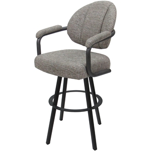 Swivel Extra Tall Metal 34&quot Stool - M-70 WB - Jetty June Khaki - Gray