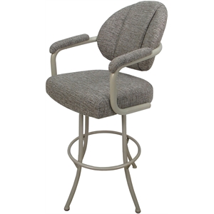 Swivel Metal Bar Stool 30&quot Seat - M-70 - Jetty June Khaki - Beige