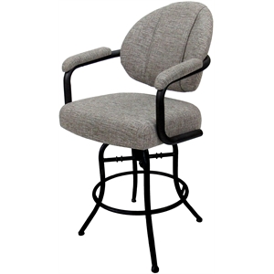Swivel Tilt Counter 26&quot Metal Stool - M-70 - Jetty June Khaki - Black