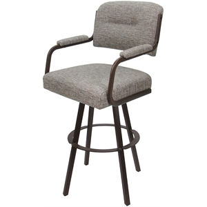 Swivel Metal Bar Stool 30&quot - M-110 WB - Jetty June Khaki - Brown