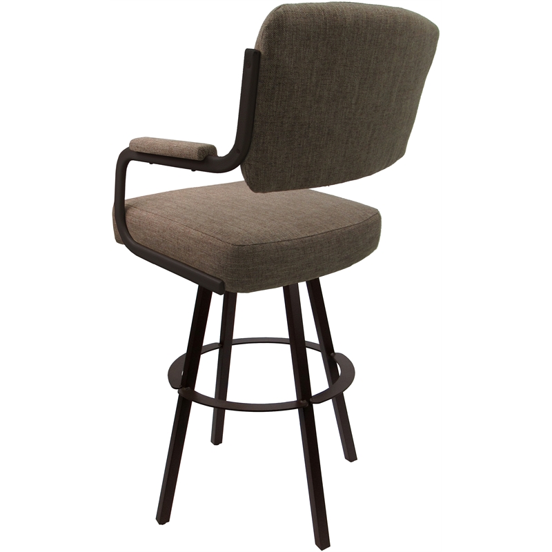 Extra Tall Swivel Metal Bar Stool 34