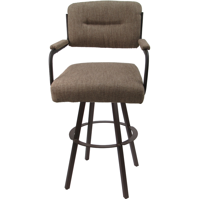 Extra Tall Swivel Metal Bar Stool 34