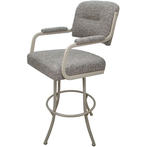Swivel Metal Counter Stool 26&quot Seat - M-110 - Jetty June Tan - Beige