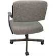 Swivel Metal Dining Caster Chair- M-110 - Jetty June Tan - Brown