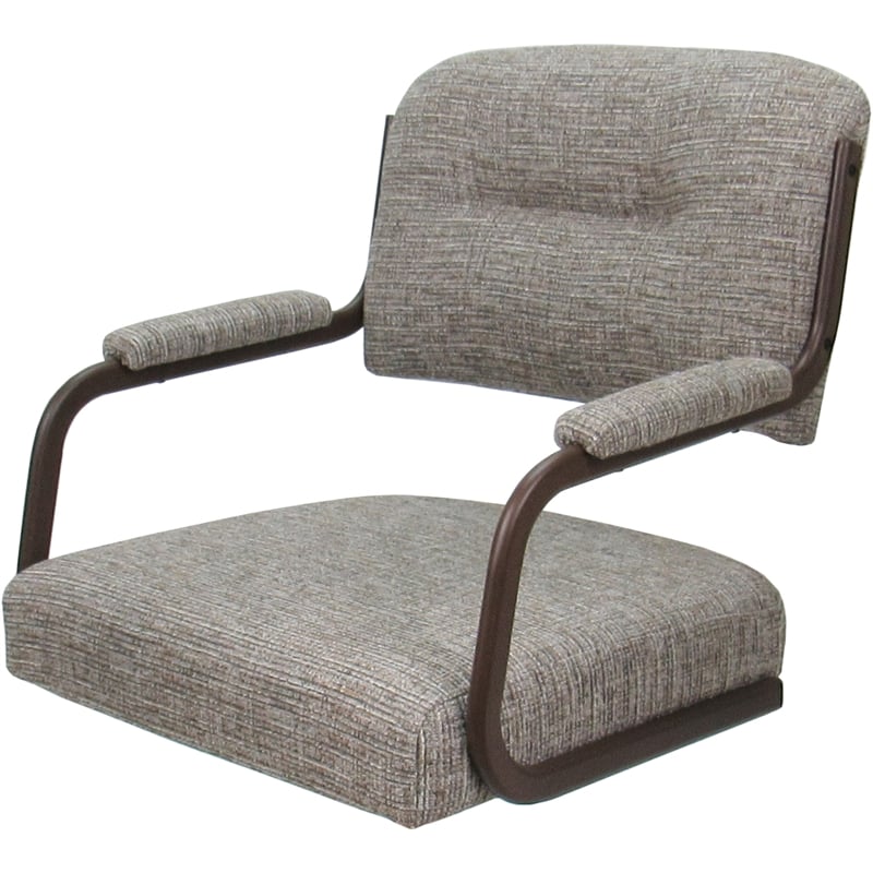 Swivel Metal Dining Caster Chair- M-110 - Jetty June Tan - Brown