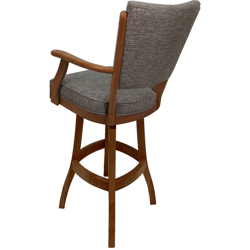 Classic Counter Swivel Bar Stool Solid Wood 26