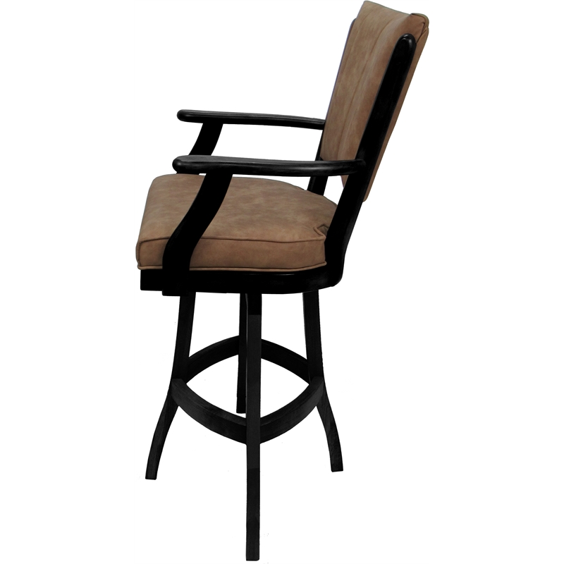 Classic Counter Swivel Bar Stool Solid Wood 26