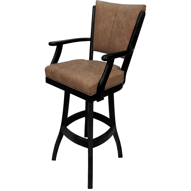 Classic Counter Swivel Bar Stool Solid Wood 26