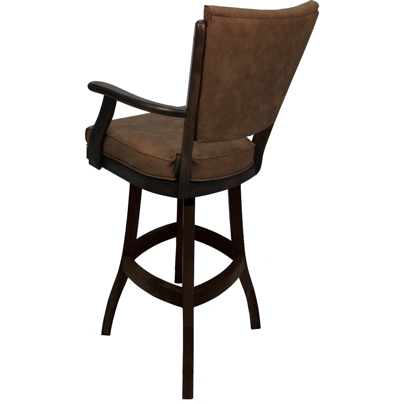 Classic Counter Swivel Bar Stool Solid Wood 26