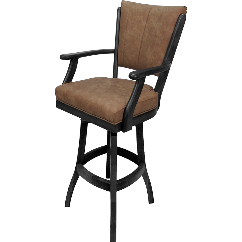 Classic Swivel Bar Stool Solid Wood 30
