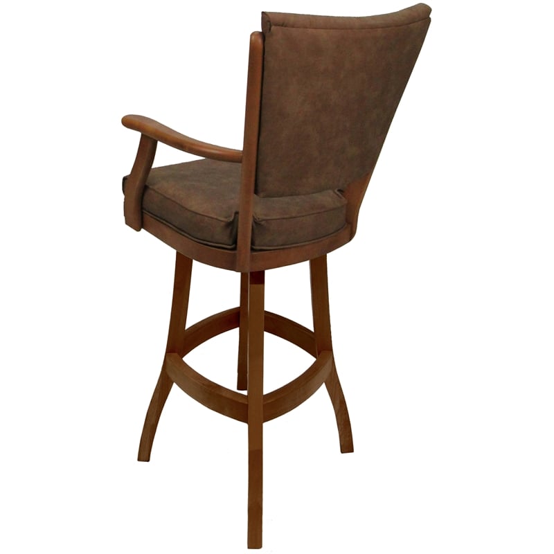 Classic Swivel Bar Stool Solid Wood 30