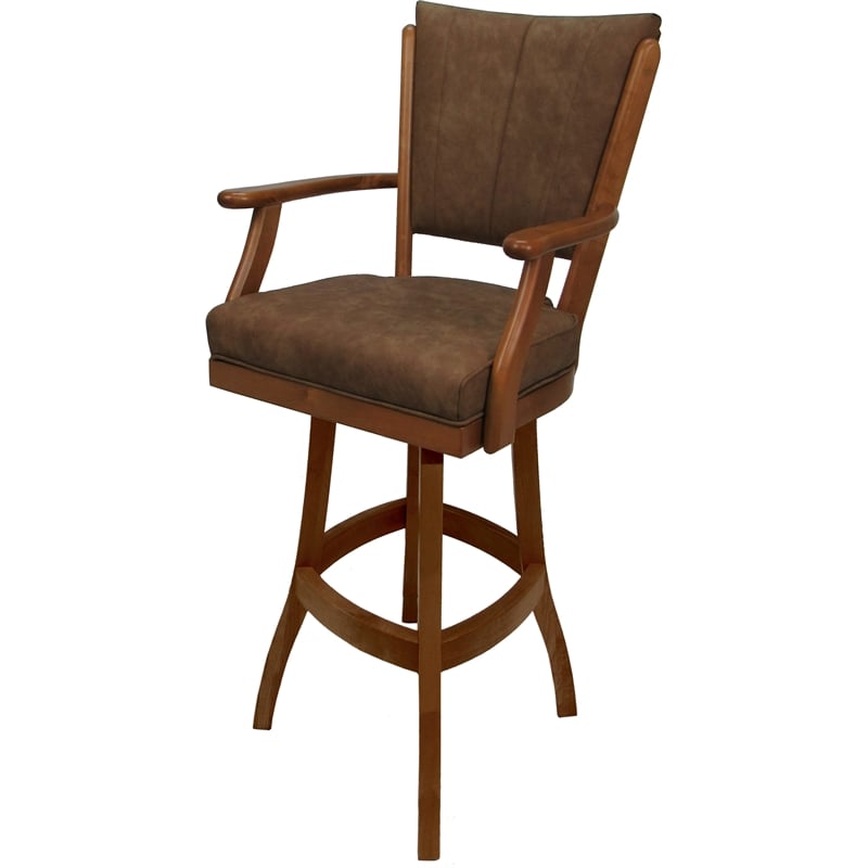 Classic Extra Tall Swivel Bar Stool Solid Wood 34