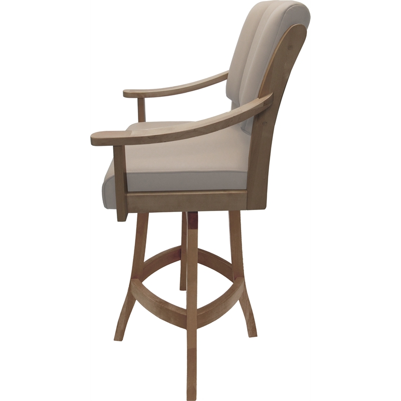 Leather Casa Counter Solid Wood Bar Stool 26