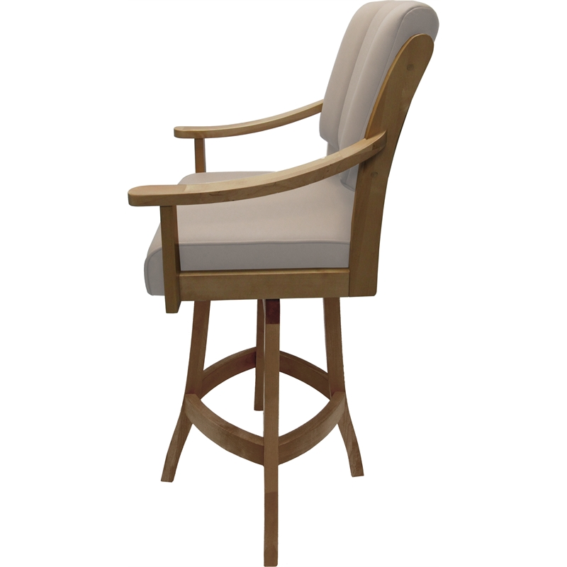 Leather Casa Counter Solid Wood Bar Stool 26