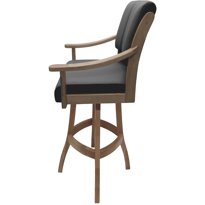 Leather Casa Solid Wood Bar Stool 30